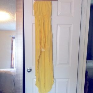 Hello strapless high low dress